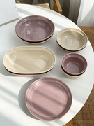 安木良品大厂订单北欧ins风简约轻奢陶瓷，餐具套装家用杯子碗盘