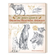 动物素描英文原版theartist'sguideto，drawingrealisticanimals绘画技巧，艺术指南douglindstrand进口英语原版书籍