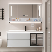 卫生间收纳浴室柜组合现代简约轻奢一体，盆智能镜，洗手脸盆柜洗漱台