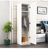 白色单门欧式衣柜家用卧室小型简约现代衣橱出租房用家具收纳组合