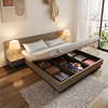 日式榻榻米床现代简约小户型，双人床主卧室，收纳大床北欧高箱储物床