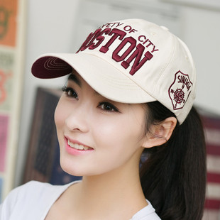 韩版男女士字母棒球帽潮情侣，春季夏天户外女款遮阳鸭舌帽子防晒帽