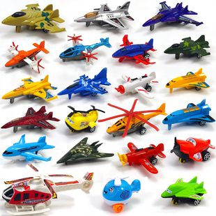 儿童小玩具车回力车迷你小飞机战斗机，直升机模型男孩义乌地摊货源