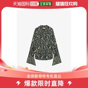 香港直邮潮奢zadig&voltaire女士taika水钻装饰真丝女衫