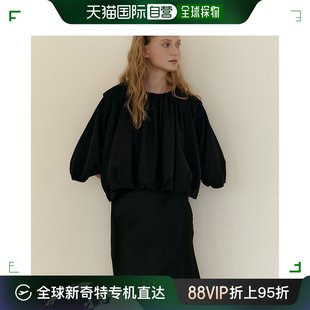 韩国直邮bowen泡泡袖褶皱雪纺衫，泡泡袖雪纺，衫褶皱设计女人味十