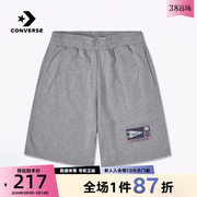 Converse匡威2023夏男灰色针织运动五分裤短裤10025232-A02