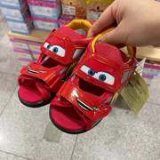 日本商店采购汽车总动员闪灯鞋透气防臭软底卡通运动儿童夏凉鞋