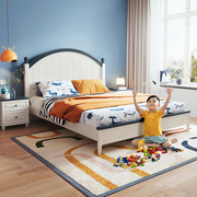 北欧儿童套装全友家居儿童床卧室现代儿童床垫二三门衣柜书柜
