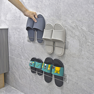 放拖鞋的架子挂墙浴池拖鞋架，卫生间晾拖鞋架洗澡间放拖鞋架斜插式