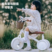复古儿童三轮车脚踏车宝宝，2-3岁三轮单车ins小孩简约脚蹬车自行车