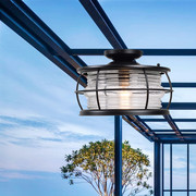 玻璃阳光房专用吸顶灯户外房檐，室外餐厅雨棚，庭院led照明吊灯超亮