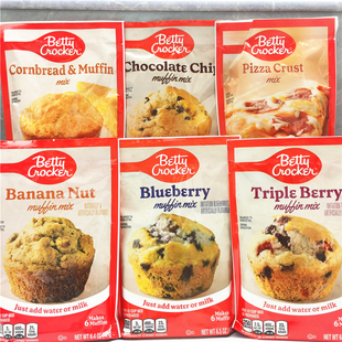 Betty Crocker Muffin Mix美国贝蒂蓝莓巧克力马芬松饼甜品蛋糕粉
