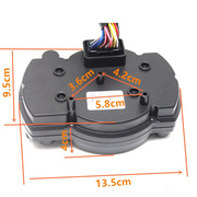 定制通用 摩托车液晶仪表里程表 改装转速电子数字 摩托车仪表盘