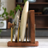 chong翀厨房台面多功能置物架，锅盖架砧板菜板放置架，立式家用铜木