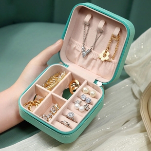 防氧化饰品盒便携美甲，首饰收纳盒耳环，耳钉项链饰品手饰戒指多功能