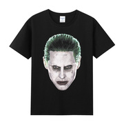 夏季dc蝙蝠侠自杀小分队小丑joker周边印花纯棉圆领短袖T恤男女