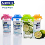 Glasslock 进口耐热钢化玻璃 带盖随身杯运动透明水杯茶杯子500ml