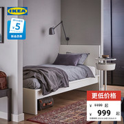 IKEA宜家MALM马尔姆高床架北欧简约欧式侘寂风简易单人床复古经典