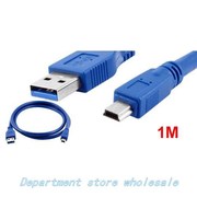 2015 Hot New Blue Superspeed USB 3.0 TypLe A Male to Mini B