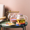 欧式陶瓷花草茶具套装，下午茶具花果茶杯，家用玻璃花茶壶带过滤蜡烛