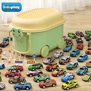 儿童合金小汽车玩具车男孩2一3岁宝宝，惯性仿真赛车套装模型回力车