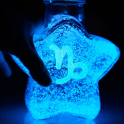 五角星玻璃瓶装520颗管折的星星管子夜光，瓶子荧光罐子创意成品