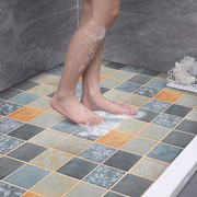 浴室卫生间厨房专用防水地板贴自粘租房地面改造防滑地砖瓷砖翻新