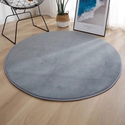 圆形地毯客厅卧室床边毯转椅电脑，椅垫短毛绒圆垫子地垫圆型座椅