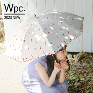 日本Wpc.晴雨两用防晒遮阳伞三折超轻伞防紫外线2023年郁金香