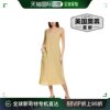 eileenfisher亚麻，背心连衣裙-黄色，美国奥莱直发