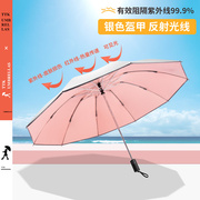 全自动反向折叠雨伞男女防晒防紫外线遮阳伞UPF50+太阳伞晴雨