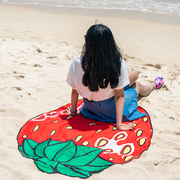 海边铺地垫超大游泳沙滩布披纱沙滩毯沙滩巾 铺地沙滩垫 海边披巾