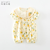 女宝宝夏装套装0一1岁6月新生婴儿衣服，夏季哈衣薄韩版洋气连体衣8