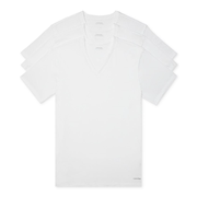 Calvin Klein/凯文克莱男T恤圆领短袖舒适吸汗纯色夏季3件装简约