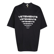 欧美潮牌VTM/维特萌 2024vetements Logo简约男女宽松短袖T恤