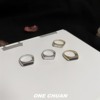 chuan自主设计玛瑙戒指，女2021年情侣小众食指环，轻奢时尚对戒