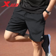 特步短裤男五分裤2024夏季宽松速干休闲裤，跑步健身透气运动裤