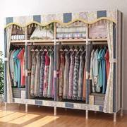 布衣柜(布衣柜)隔板分层架大号，加粗实木简易衣柜，衣橱收纳架子衣架卧室柜子