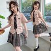 jk水手服套装少女制服裙子正版，女童儿童学院风小学生全套秋装夏季