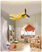 儿童卡通灯吸顶飞机卧室吊线灯创意飞机男孩房女孩公主房吊灯