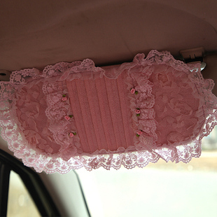 美美熊汽车用装饰品多功能，遮阳板车内cd夹可爱车载cd包袋遮阳板套