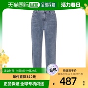 韩国直邮GUESS 牛仔裤 女士/靛蓝色/开衩/YM1D6015