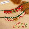 糖果系列/猫咪圣诞编织项圈装饰项链宠物幼猫狗狗颈脖圈猫脖围