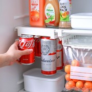 冰箱易拉罐饮料收纳架，悬挂式听装啤酒可乐双排，整理挂架厨房置物架