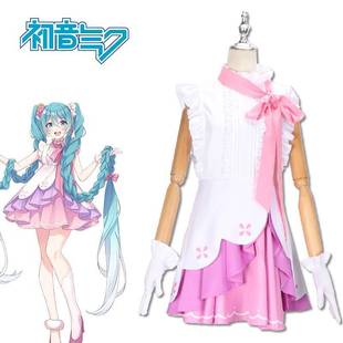 初音未来cos服装套装长发公主lolita甜美游戏动漫cosplay初音假发