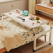IKEA宜家跨床桌可移动书桌电脑桌家用床上桌懒人升降卧室床边小桌