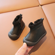 婴儿鞋子秋冬1-2岁男宝宝学步鞋，软底冬季女小童鞋加绒加厚保暖鞋3