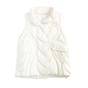 小众时尚立领白鸭绒(白鸭绒，)保暖羽绒马甲女冬季休闲无袖百搭羽绒服外