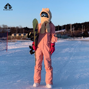 女士连体滑雪服 防风防水