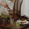 日式ins耐热玻璃花，茶壶水果茶壶提梁泡茶壶，下午茶茶具套装